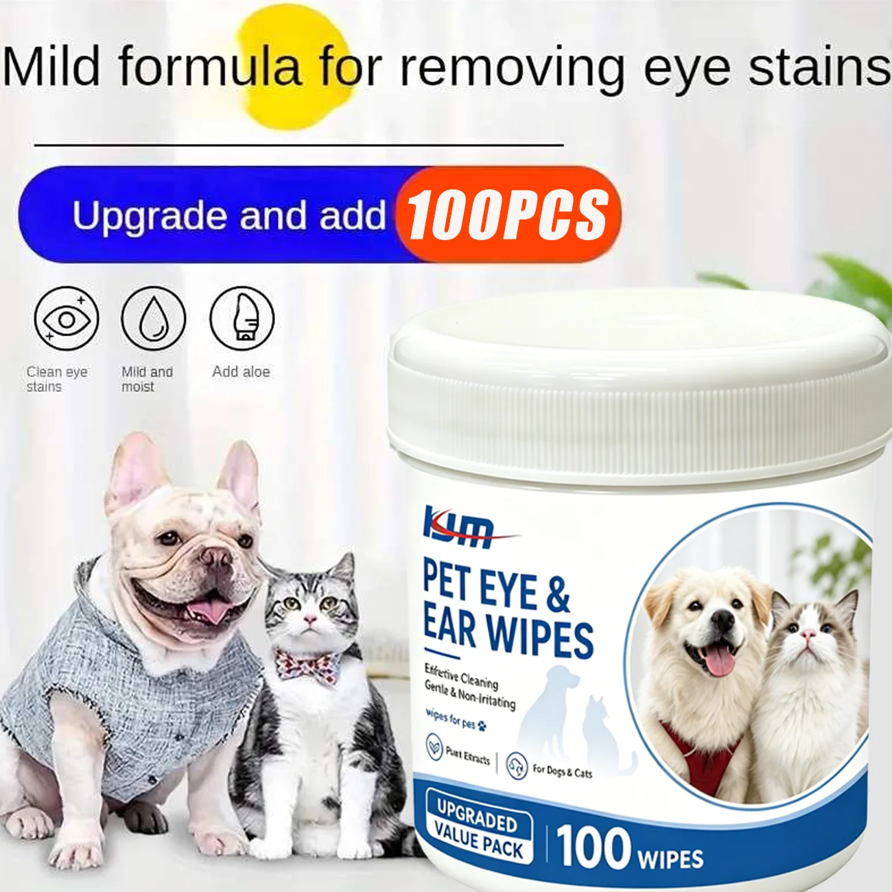KJM 100 adet Köpek ve Kedi Göz - Pet Ear Cleaner incelemesi ve fiyatı